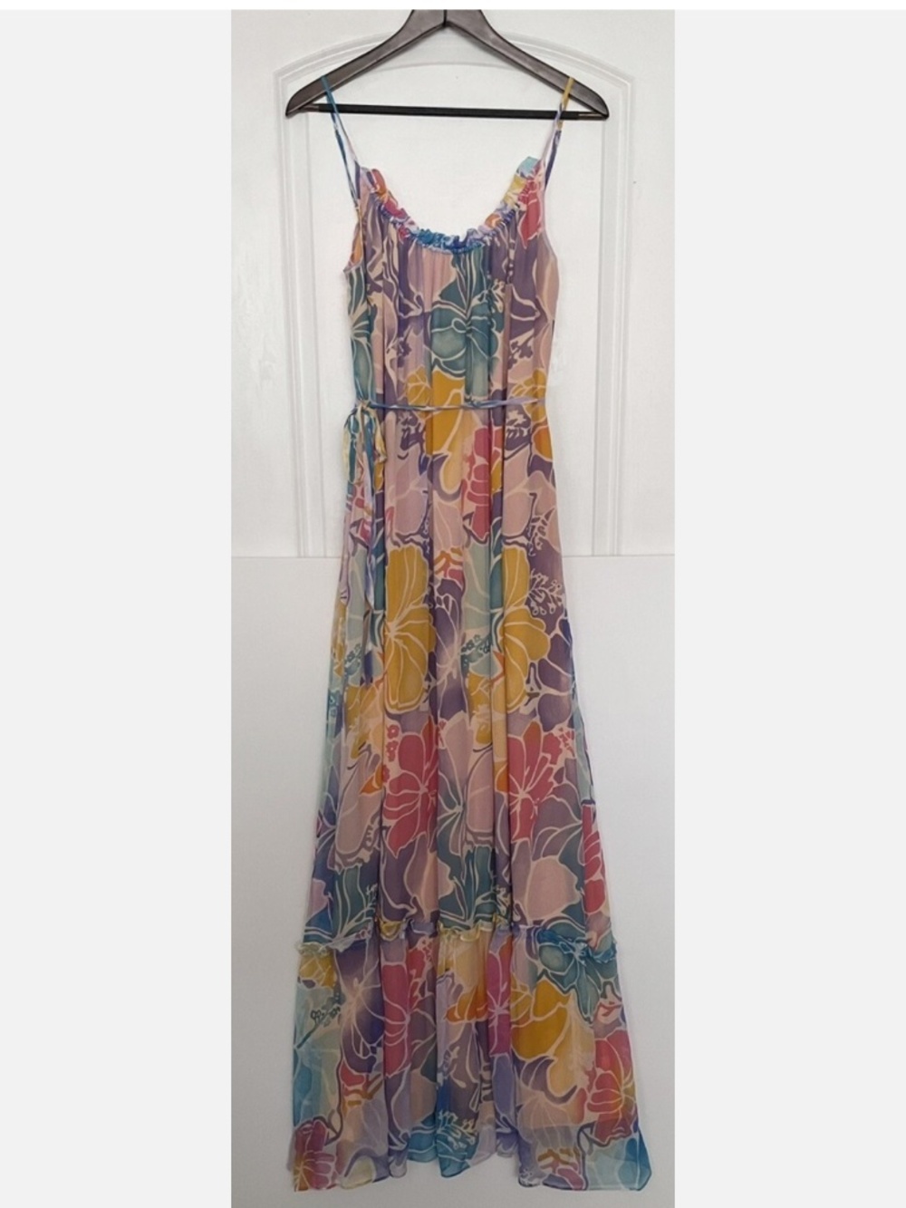 Ramy brook Ivy chiffon maxi dress L